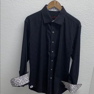 Men’s Robert Graham black button down shirt size L